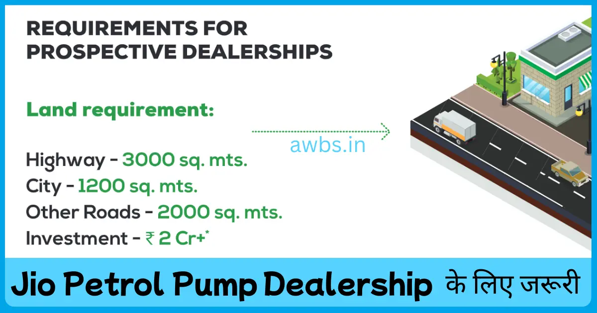 Requirements for reliance petrol pump dealership 