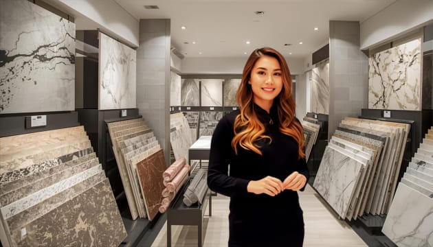 Tiles-Marble Showroom setup