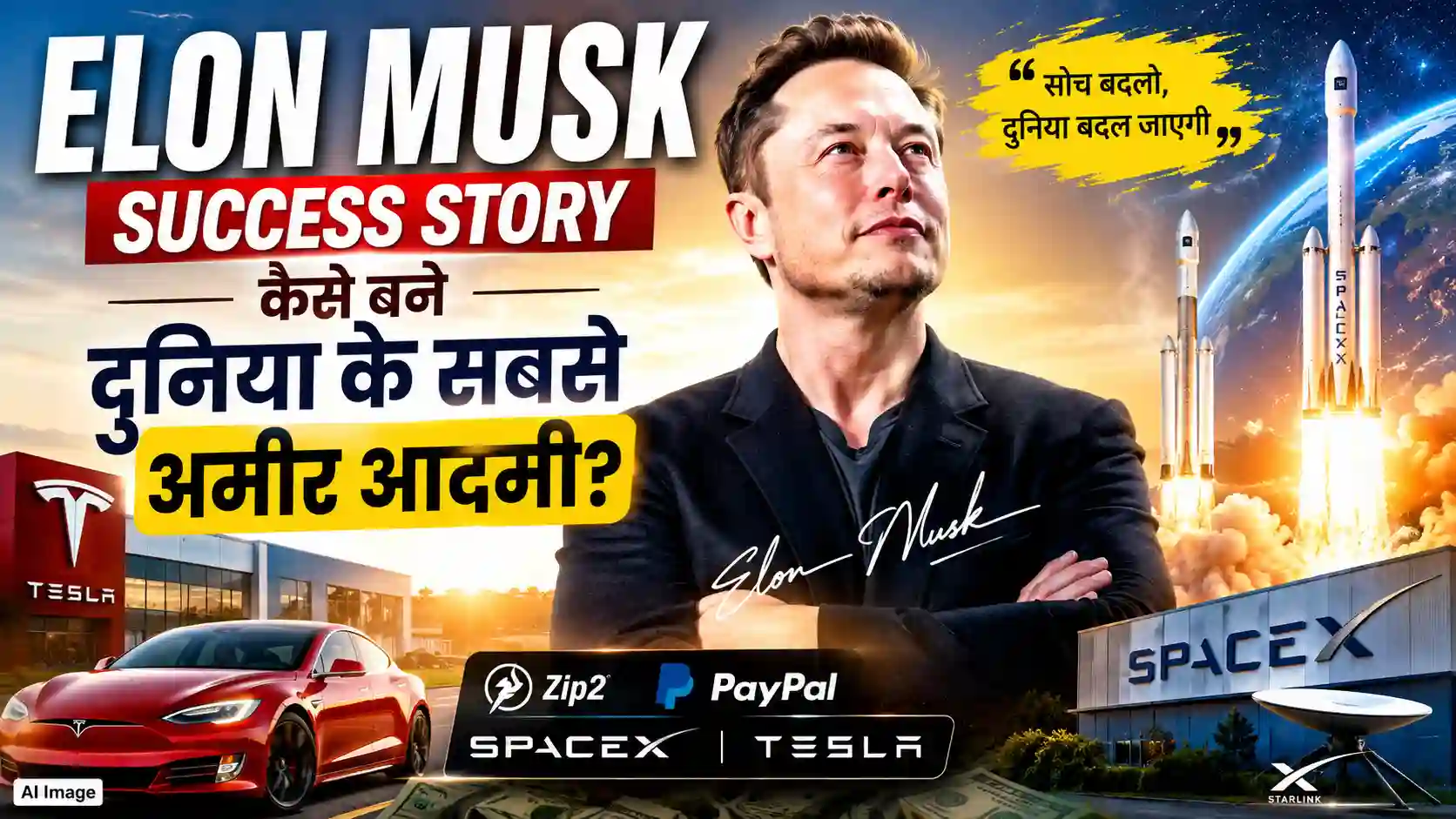 Elon Musk Success Story in Hindi